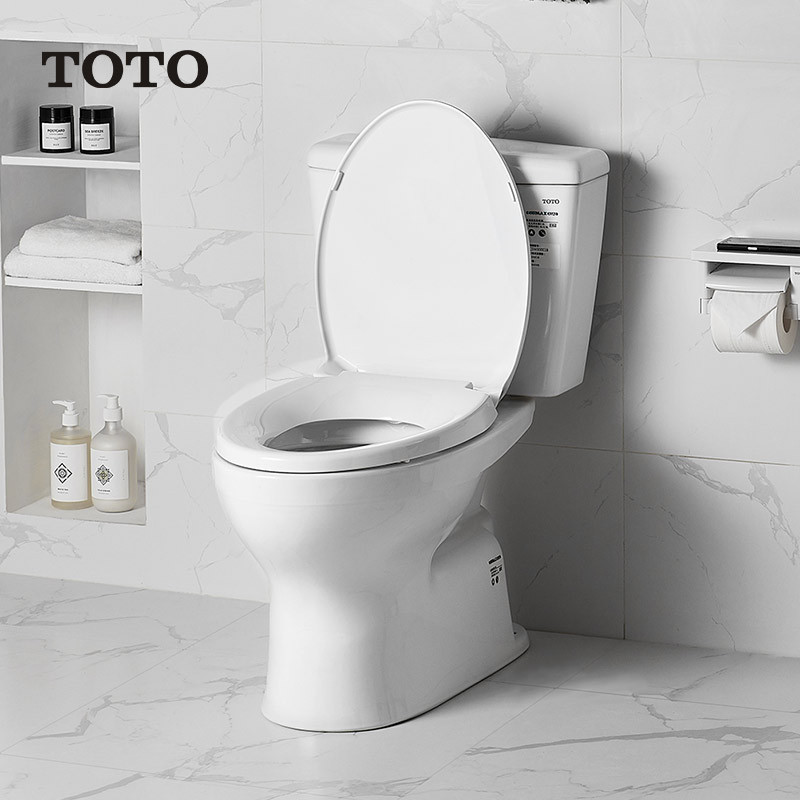TOTO 进口家用小户型抽水马桶智洁防污釉面防臭节水坐便器C300E1B