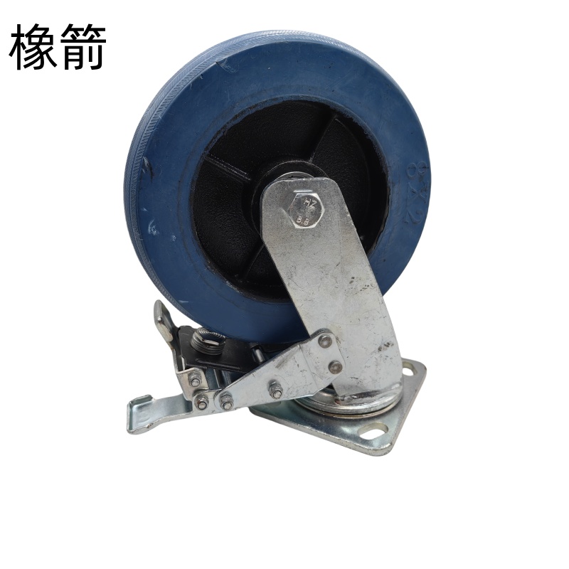 橡箭 重型静音万向胶轮 带刹车75mm 个高清大图