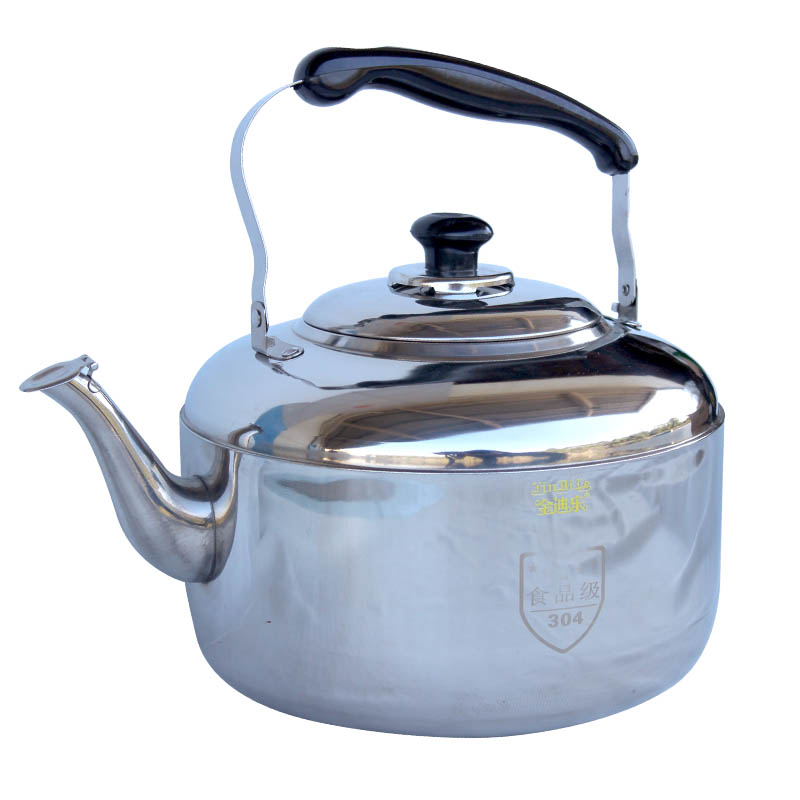 金迪乐304不锈钢大容量鸣笛烧水壶家用柴火水壶5升16*22cm/个 8升18*26cm/个