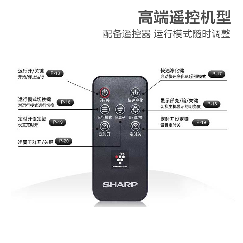 夏普空气净化器 KC-CE50-W