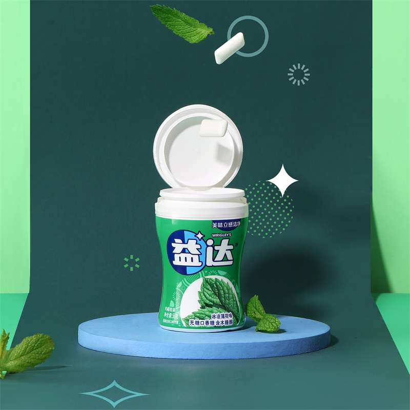 益达(Extra) 清香蜜桃味56g约40粒 口香糖木糖醇多瓶组合装大瓶随身薄荷味零食糖果高清大图
