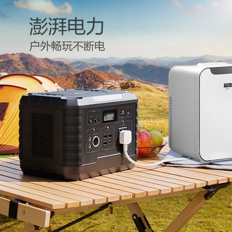 公牛(bull) 220V户外电源移动停电应急家庭备用1000W大容量蓄电池 GNV-PBM1000高清大图