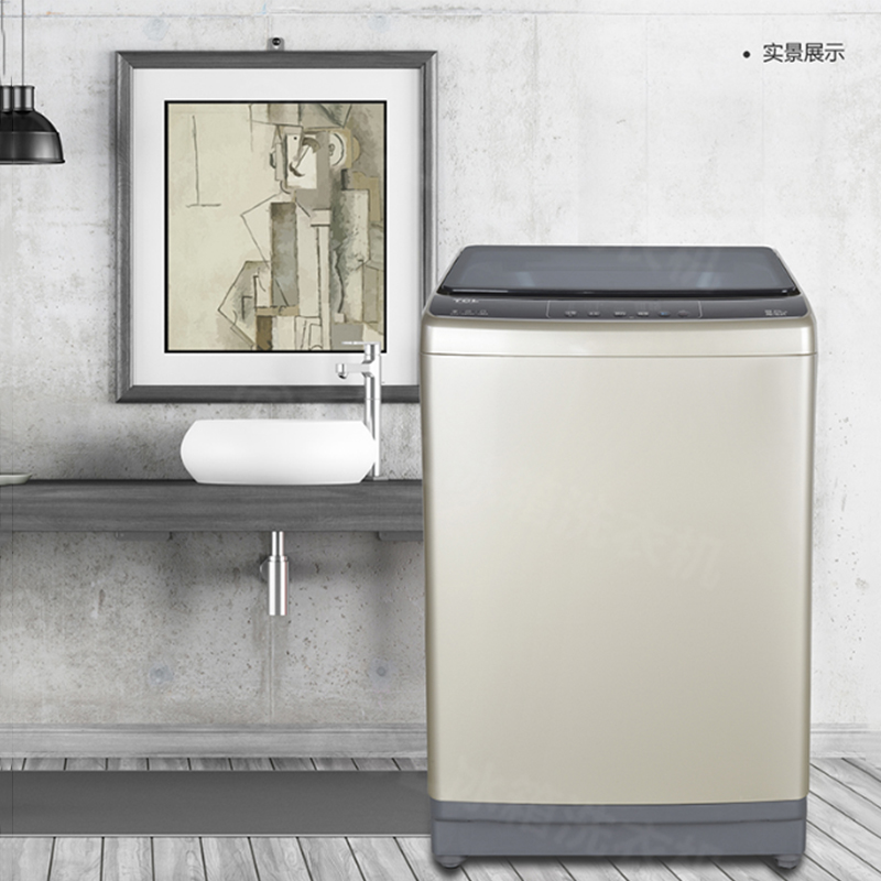 波轮洗衣机 XQB90-307透明黑 全自动家用波轮洗衣机高清大图