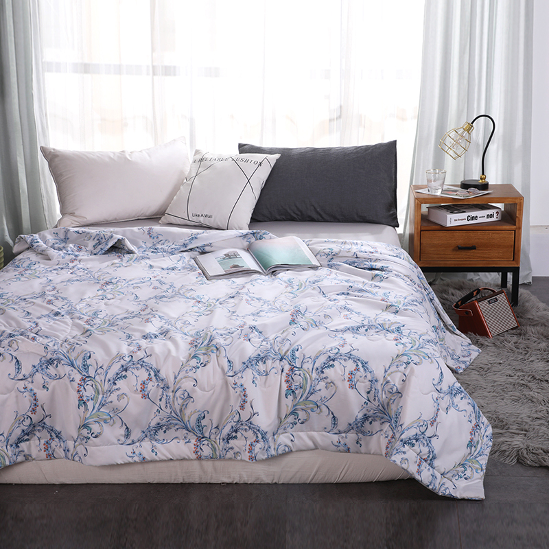 乔德家纺经典桑蚕丝被梦溪花颜