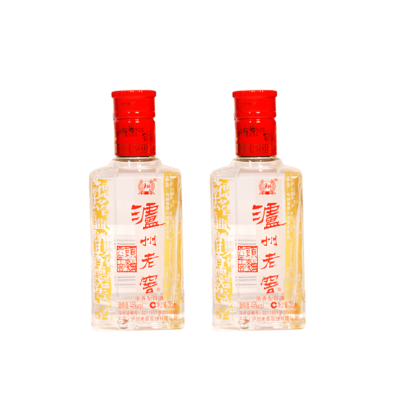 泸州老窖 六年窖头曲45度125ml*2瓶 浓香型纯粮白酒自斟自饮 2970