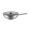 双立人(ZWILLING)不锈钢纯钛超轻炒菜锅不粘锅家用燃气灶可用SILVER Ti II 30cm