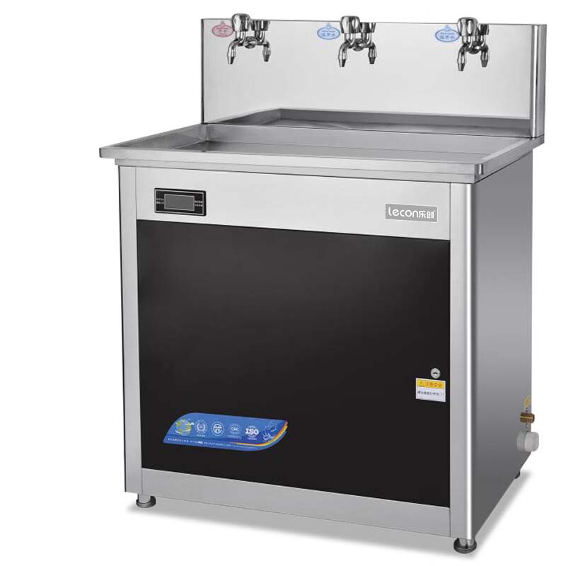 乐创(lecon)开水器商用过滤净水器大型工厂学校用饮水机不锈钢全自动电热烧水器一开二温 HK-3E高清大图