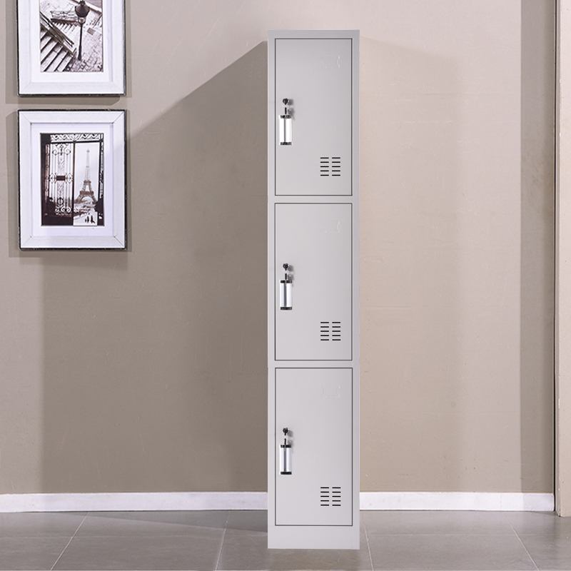 创世人 钢制更衣柜单三门柜铁皮柜高清大图