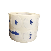 开仰（KAIYANG）PM-20-W-DX预印logo不干胶标签纸直径20mm/1000片/卷 白色