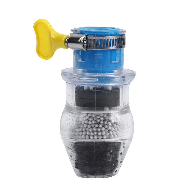 通用厨房自来水过滤器嘴净水器加长延伸水龙头防溅头净化家用花洒|5层（活性炭适1.8-2.3直）2个