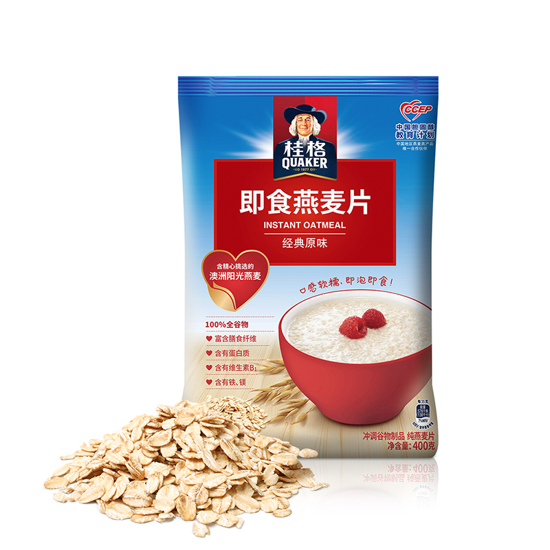 桂格(Qukaer)即食 燕麦片 400克 袋装