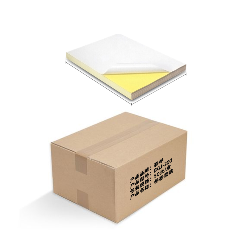 彩标 BGJ-200 300mm*200mm 50张/盒 标签胶贴 (计价单位:盒) 白色高清大图