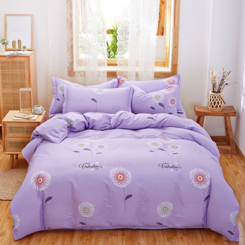 全棉被套学生单人被套纯棉被罩单件1.5米1.6米夏季宿舍女床上用品p3