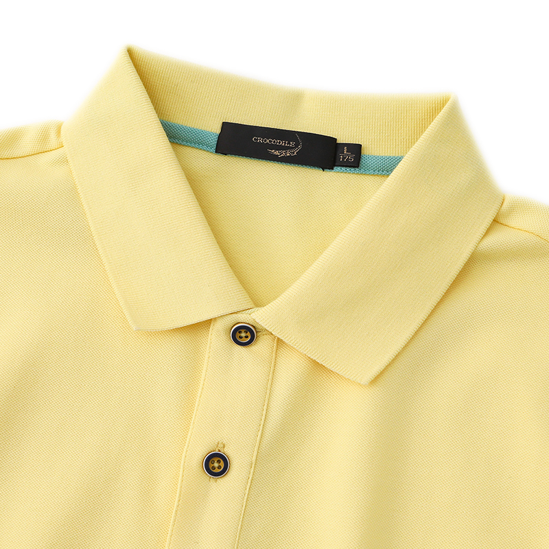 鳄鱼恤 CROCODILE 夏季新品男装时尚休闲纯色舒适透气短袖polo衫 发顺丰 BA-52169高清大图