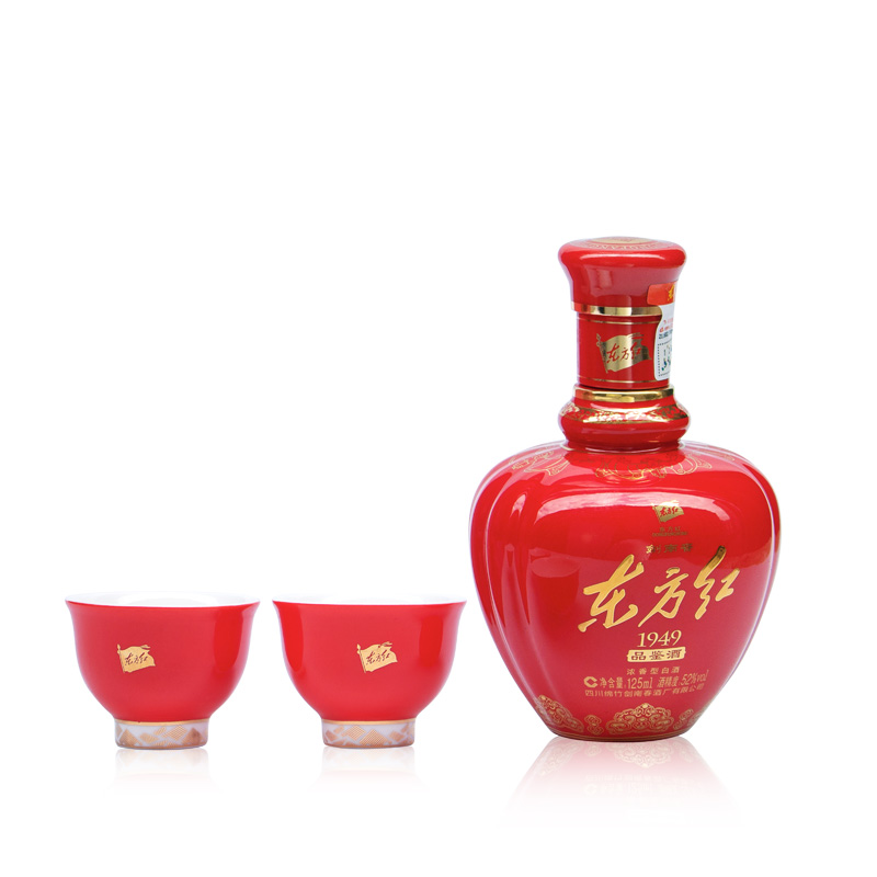剑南春 东方红1949 52度 125ml 礼盒装 品鉴小酒版高清大图