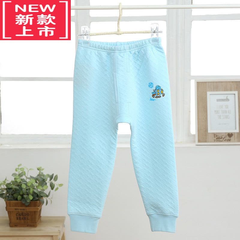 可莉允儿童三层保暖单条暖棉裤秋冬中大童加厚裤子男童女孩舒适长裤保暖裤图片