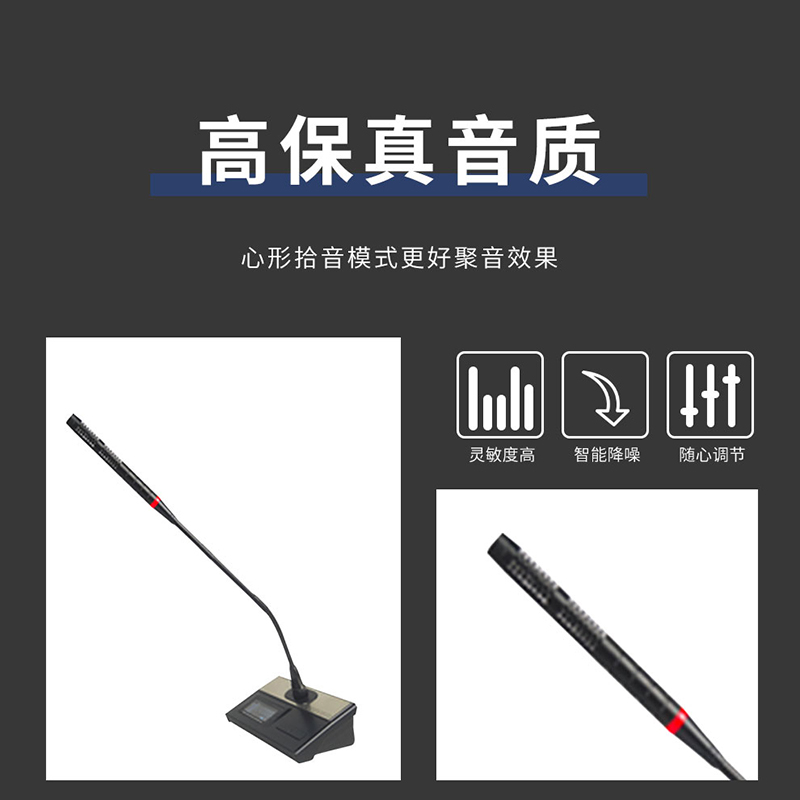 润普Runpu RP-WH9002E 会议室礼堂报告厅直播/演讲/智慧教育真分集专业无线一拖二鹅颈式麦克风高清大图