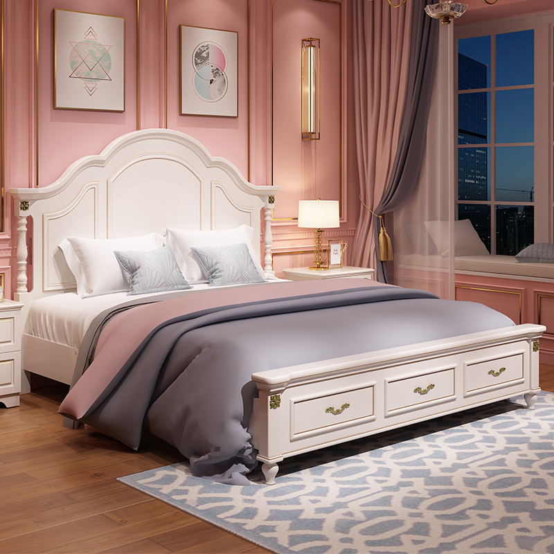 田园风格实木床