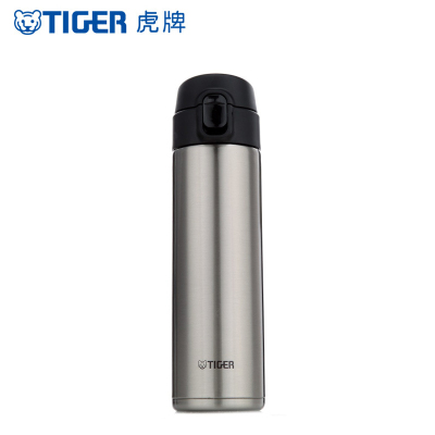 虎牌(tiger)保温杯MMY-A48C 一键开启轻量不锈钢真空杯超轻迷你保温杯车载杯子 480ml 不锈钢色XC