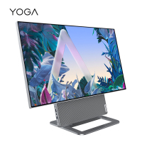 联想(Lenovo)YOGA 27一体机 高能对维台式一体机电脑 家用办公网课 商务学习电脑(R7-6800H 16G 1T SSD 4K高清 集显)银色