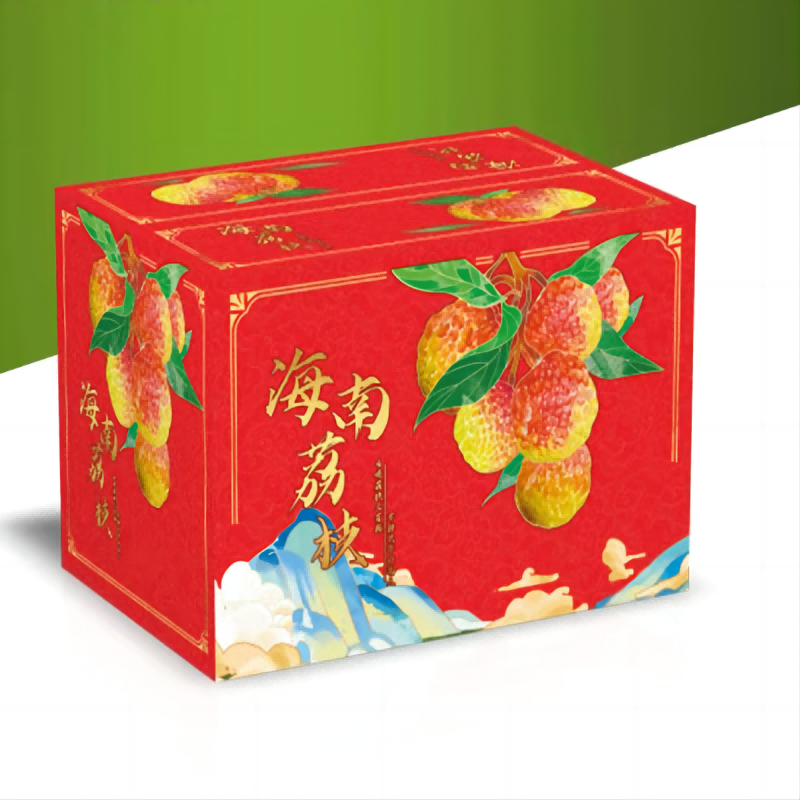 [五个农民] 海南妃子笑新鲜荔枝 净重4.5斤礼盒装 产地直采量贩装 新鲜水果