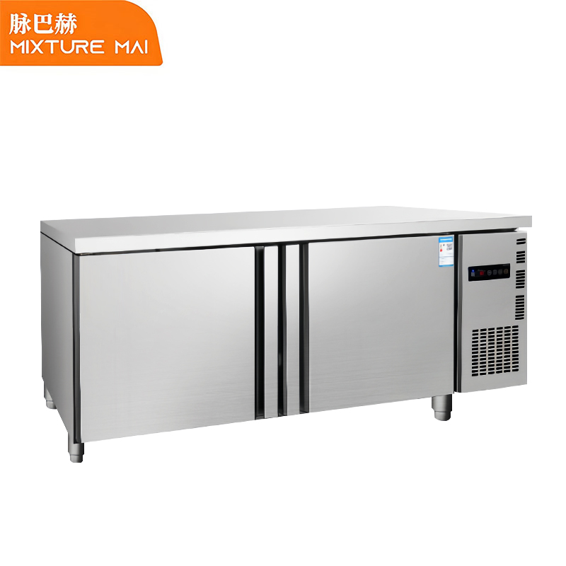 脉巴赫 纯铜管保鲜双温工作台 厨房卧式操作台冰柜 厨房奶茶店设备MBH-SWGZT-1.8
