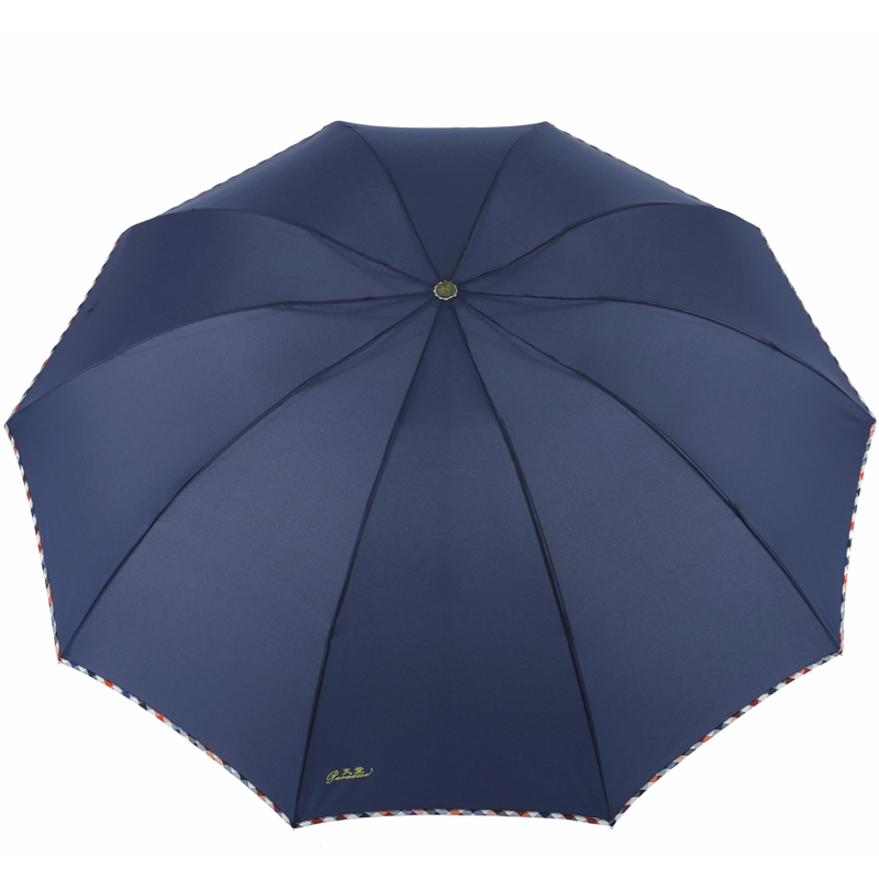天堂 3311E骨三折晴雨商务伞64cm*10骨 藏青色高清大图