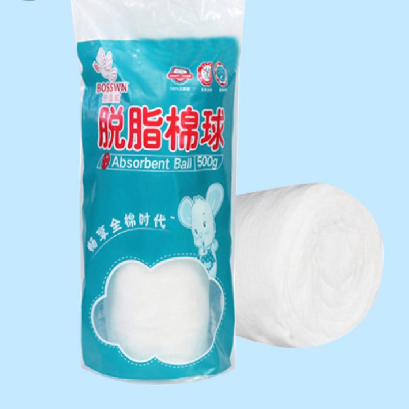 脱脂棉 海氏海诺倍适威脱脂棉花球500g