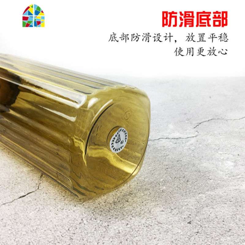 亚克力扎壶 果汁壶塑料pc冷水凉水壶餐厅酒吧ktv饮料壶可高温防摔 FENGHOU 1100ML八角壶茶色高清大图
