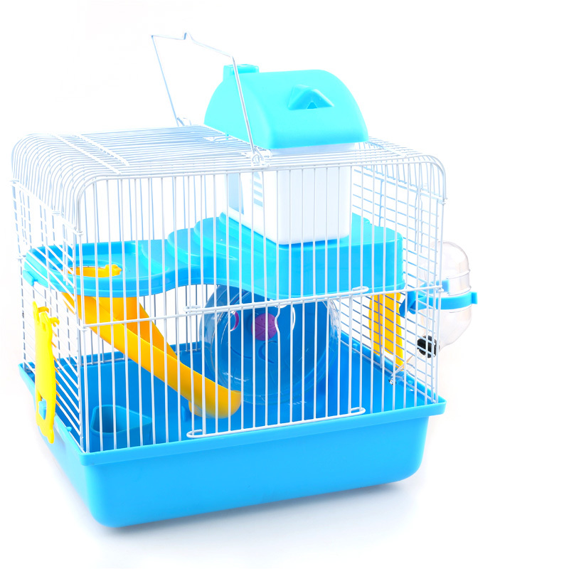 送礼包仓鼠笼子金丝熊窝别墅仓鼠用品双层别墅城堡小田园高清大图