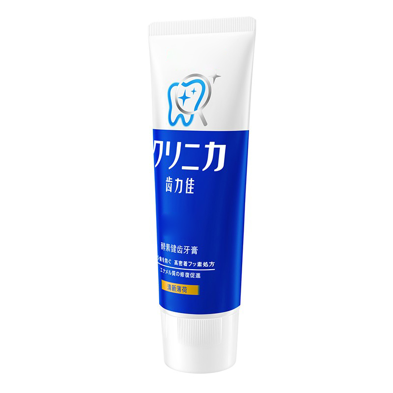 日本狮王LION齿力佳酵素健齿牙膏#橙色清新薄荷1支 酵素去牙垢牙膏 去黄防蛀固齿[CWFD]