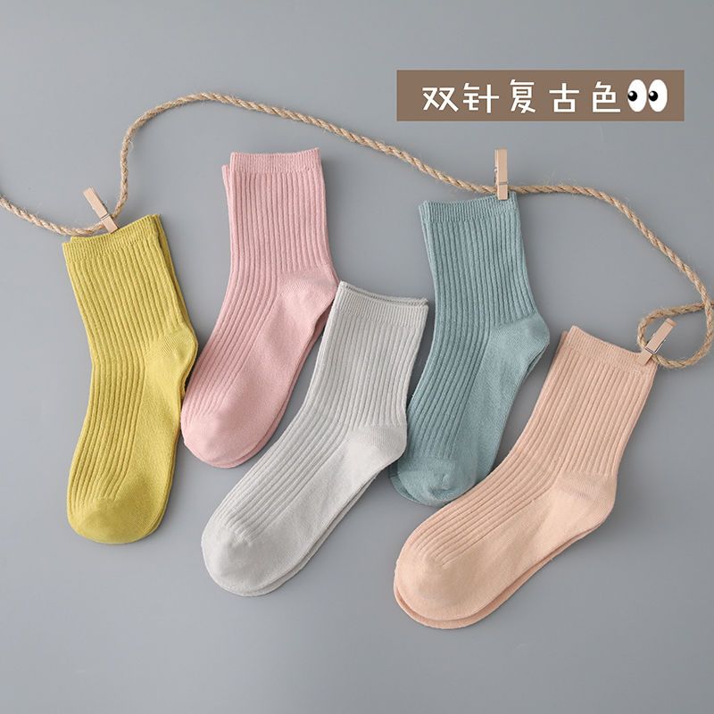 袜子棉儿童大童春秋季儿童中筒款袜子云朵鹿高清大图
