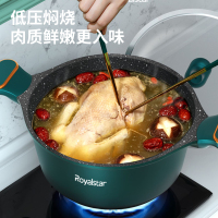 荣事达(Royalstar)套锅锅具套装全套家用麦饭石微压不粘锅具四件套电磁炉炒锅组合燃气灶通用RA15220101