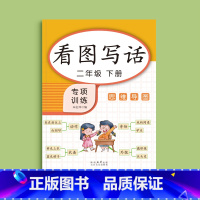 二年级下册（共46页） 【正版】看图写话一年级二年级练字帖小学生字帖上册下册每日一练专项训练幼小衔接人教版练字本绘本范文