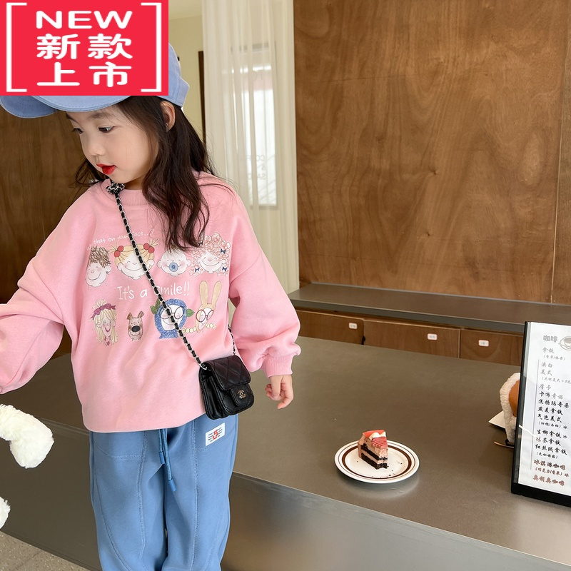 可莉允女童加绒休闲裤2022冬季新款儿童时髦保暖长裤潮宝宝洋气裤子保暖裤