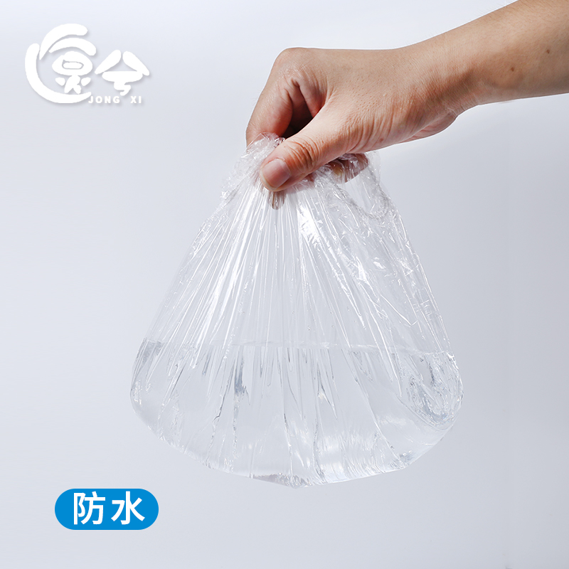 防水防油烟成人厨房酒店洗澡淋浴帽头套防尘焗油帽子女 三维工匠 [收藏优先发货]加厚白色装[100只装]高清大图