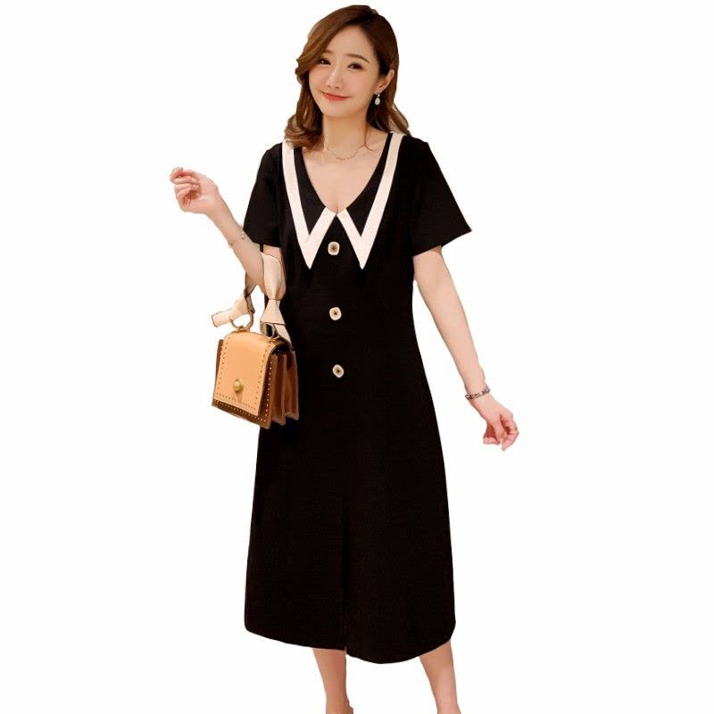 迪鲁奥（DILUAO)哺乳衣外出夏宽松孕妇装夏装外出2021新款孕妇连衣裙中长款时尚潮妈孕妇裙子夏季透气图片