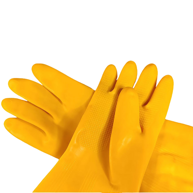 惠铁乳胶耐酸碱橡胶手套 S02 双高清大图