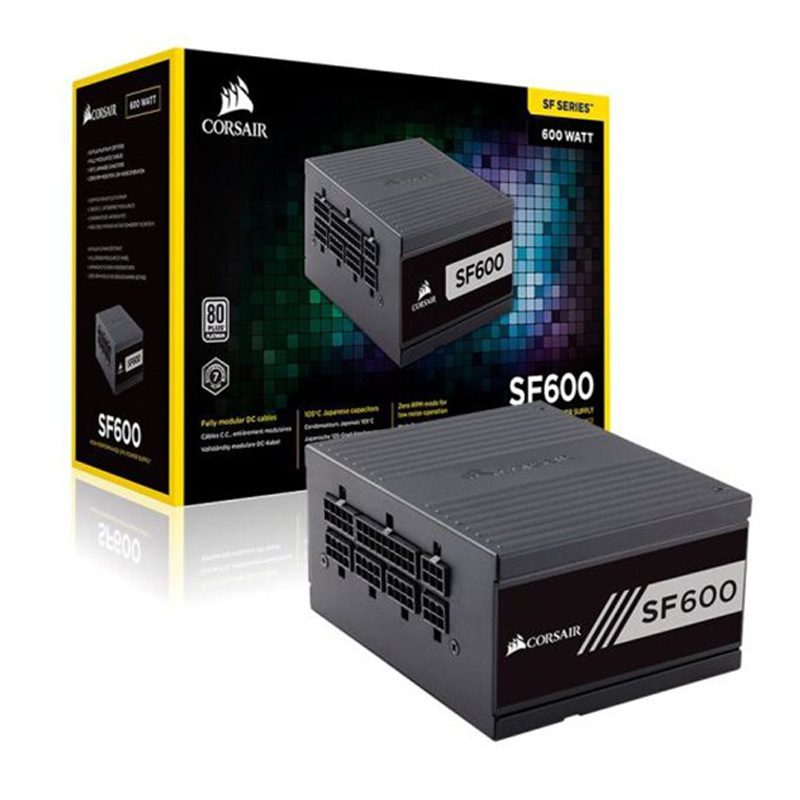 美商海盗船(USCORSAIR)SF450/SF600/SF750 SFX全模组台式机主机电脑小电源 SF600