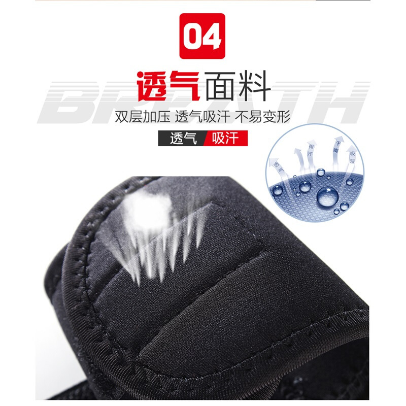 户外护腕男女运动训练羽毛球健身保暖加压保护手腕装备护具冬蓝色两只均码