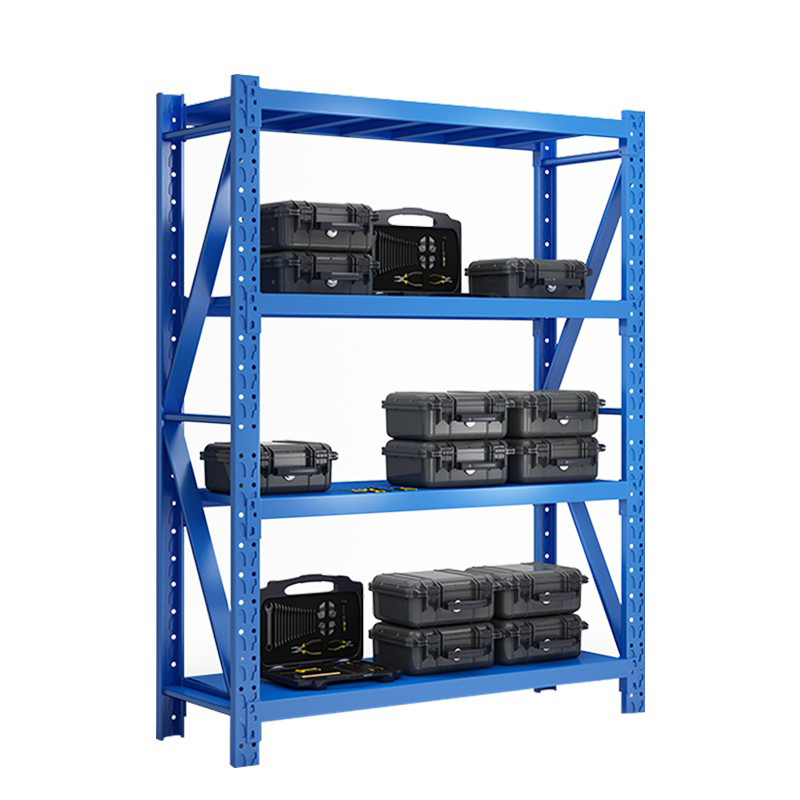 仓储货架实用货架承重220kg/1层主架200高*50宽*180长 4层蓝色蝴蝶卡口