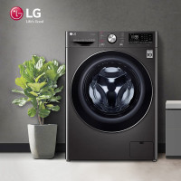 LG FR10PY4 10KG洗烘一体机 大容量全自动直驱变频滚筒洗衣机 蒸汽除菌婴儿洗 超薄智能烘干手洗 钛空银