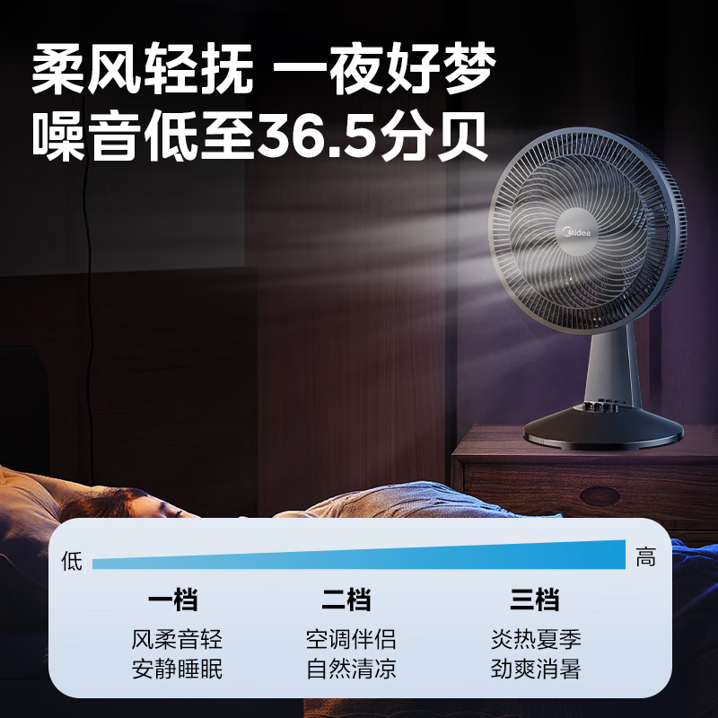 美的(Midea) FGAU30D 电风扇台扇家用高清大图