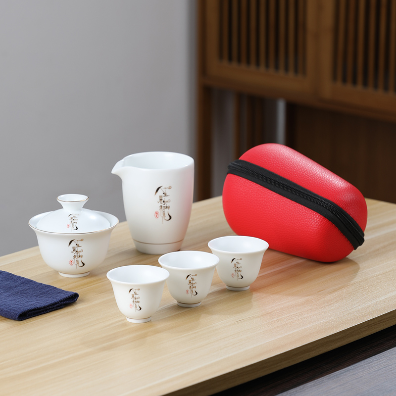 元青旅行茶具套装(MULTIPOTENT)德化白瓷羊脂玉中国白遇见旅行套装高清大图