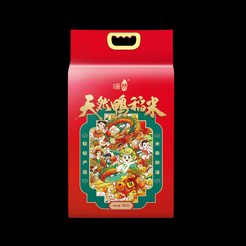 咪然天然鸭稻米 辽宁锦州生态产区大米 生态珍珠米 10斤