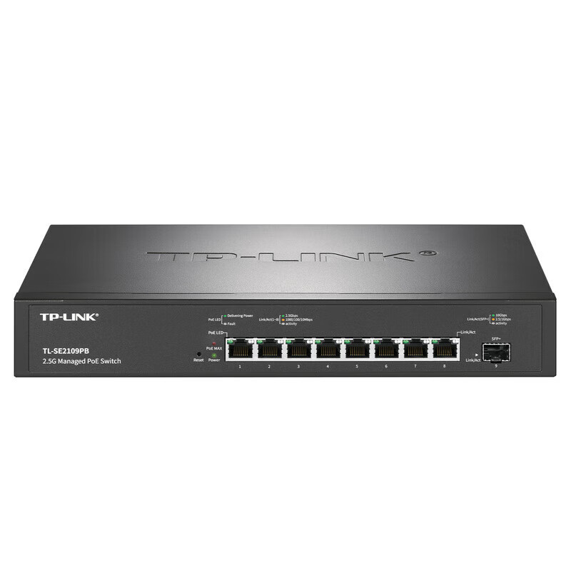 TP-LINK TL-SG2226P 全千兆Web网管PoE交换机/24GE(PoE)+2SFP