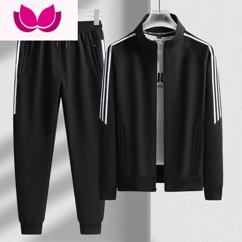 七斓满分推荐!运动套装男开衫男女款运动服立步三条杠卫衣高清大图