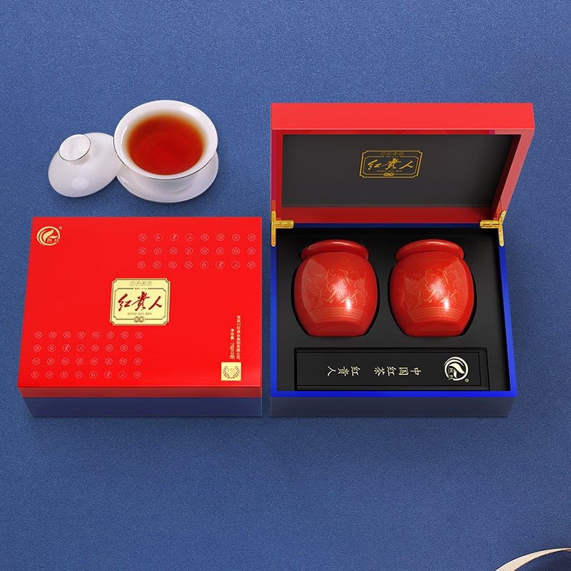五粮液茶产业 川红集团特级茶叶川红工夫红茶茶叶(红贵人)礼盒150g/盒
