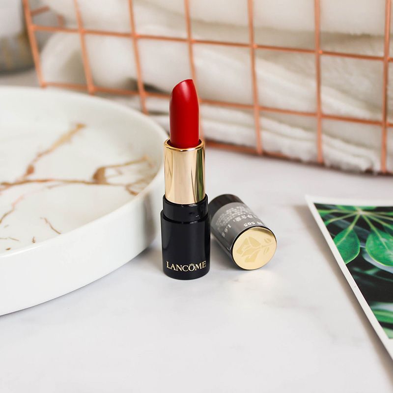 兰蔻(LANCOME)丝绒雾面唇膏505#1.6g 小样1支 新菁纯小蛮腰口红提升气色苹果红高清大图