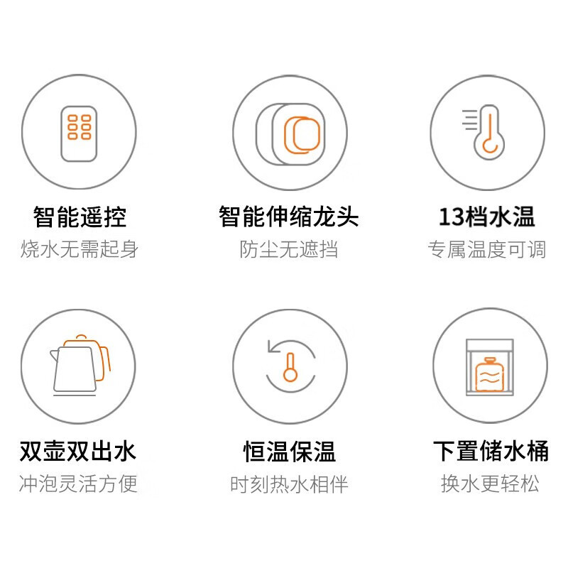 Joyoung九阳 茶吧机 多功能智能烧水煮茶带保温茶吧机JYW-WH710高清大图